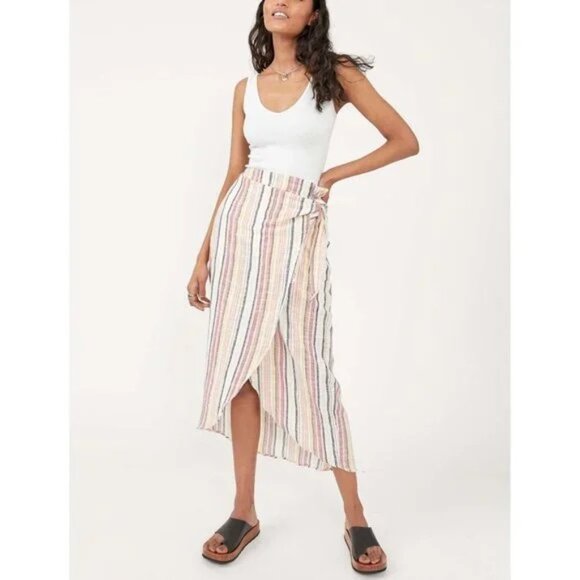 NEW free people aubrey sarong skirt 🤍 8